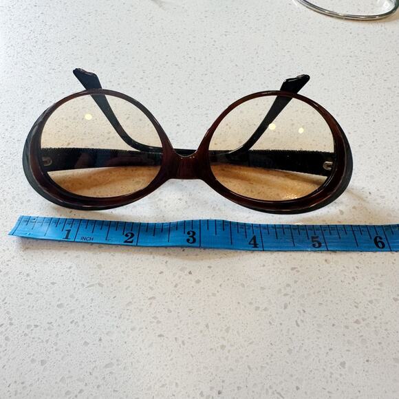 Judith Leiber Vintage Frosted Etched Rhinestone Sunglass FRAMES Rounded Cat Eye - Picture 13 of 15